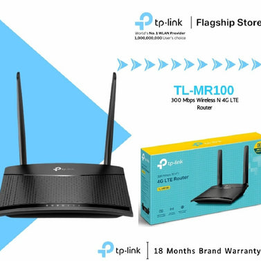 TP-Link Wi-Fi Sim Router TL-MR100 300 Mbps Wireless N 4G LTE Router In Pakistan