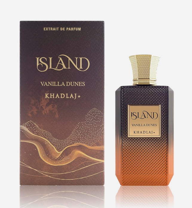 KHADLAJ ISLAND Parfum Spray for 100ML (Island Vanilla Dunes, Vanilla)