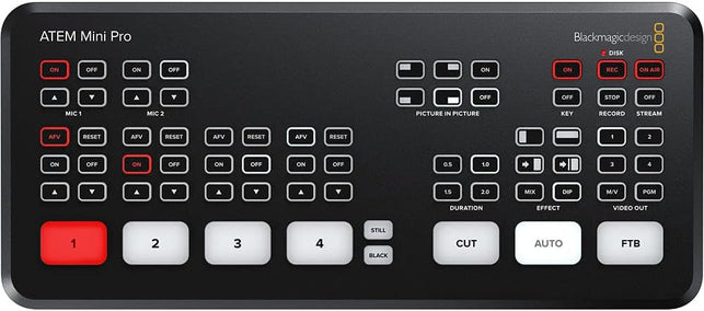 Blackmagic Design Atem Mini Pro Video Mixer For Live Production And Live Streaming, Swatemminibpr