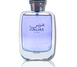 RASASI Hawas for Him, EDP, Rasasi Hawas Perfume for Men, Eau de Parfum, Long Lasting Men Perfume Rasasi Hawas, Pour Homme Spray, 100 ML, Aquatic Scent, Perfume for Men, 100% Original