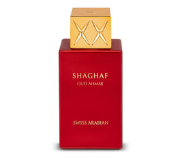 Swiss Arabian Shaghaf Oud Ahmar Unisex Eau De Parfum  75ML  Ambery, Woody, Gourmand Scent