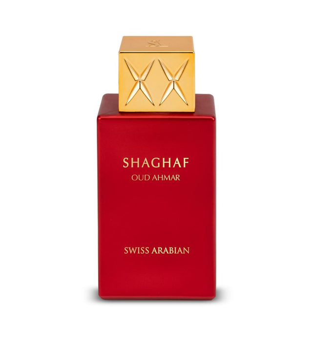 Swiss Arabian Shaghaf Oud Ahmar Unisex Eau De Parfum  75ML  Ambery, Woody, Gourmand Scent