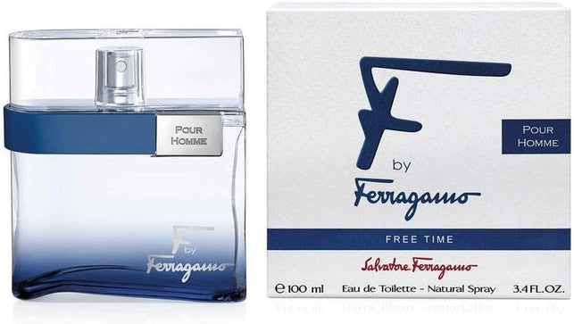 Salvatore Ferragamo F by Ferragamo Free Time  Perfume for Men, 100 ML EDT Spray