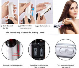Electric Massage Comb, Anti Hair Loss Tool Infrared Massager Brush Hair Growth Stimulator Scalp Massaging Comb Vibrating Hairbrush for Hair Growth Stress Relief Deep Cleaning and Full Body Massage