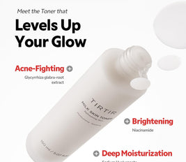 TIRTIR Milk Skin Rice Toner | Deep Moisturizing, Hydrating Toner for face, Niacinamide, Ceramide, Rice Bran Extract, Nature-Oriented Ingredients for Korean Skin Care, Vegan, 1.69 Fl Oz