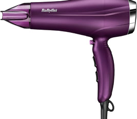 BaByliss Velvet Orchid 2300 DC Hair Dryer, Built-in 3 Heat & 2 Speed Settings With Cool Shot, Ionic frizz-Control For Smooth Hair, Stylish Lightweight Design For Comfort Use, 5513PSDE