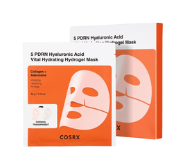 5 PDRN Hyaluronic Acid Vital Hydrating Hydrogel Mask Set - 3 Sheet Masks