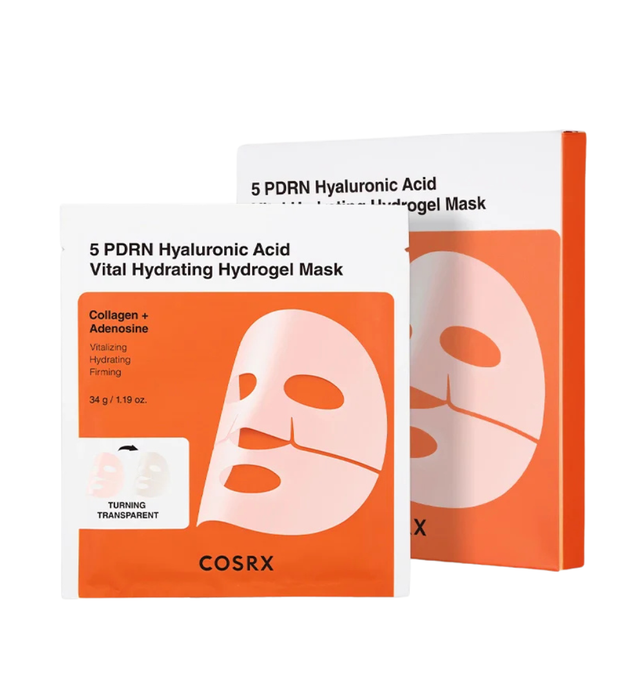 5 PDRN Hyaluronic Acid Vital Hydrating Hydrogel Mask Set - 3 Sheet Masks