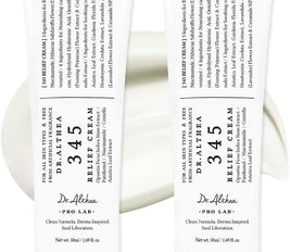 Dr.Althea 345 Relief Cream | Daily Face Moisturizer | Blemish Relief Care | Soothing Recovery & Moisture with Niacinamide, Panthenol | Korean Vegan Skin Care for All Skin Types | 1.7 Fl Oz (Pack of 2)