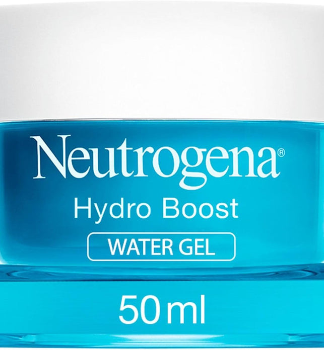 Neutrogena Face Moisturizer Water Gel, Hydro Boost, Normal To Combination Skin, Lightweight and Oil-free, 100% Alcohol Free, suitable for sensitive skin, 50 ML