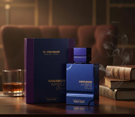 Al Haramain Amber Oud Dubai Night Extrait de Parfum 100ml 3.33oz Long Lasting Arabic Fragrances Luxury Perfume, Oud, Amber & Musk Intense Sillage, Premium Unisex Scent for Men & Women