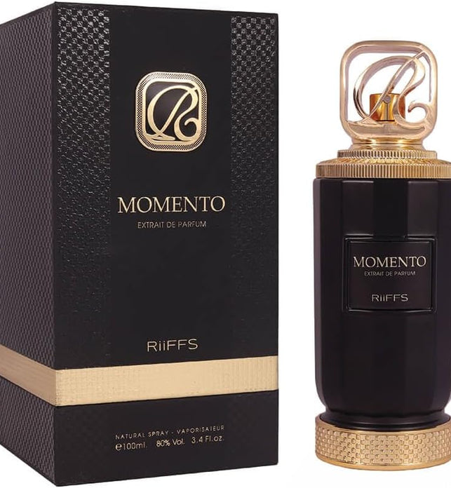 Riiffs Parfums Momento Extrait de Parfum, Unisex, 100ML Natural Spray, 80 Vol, By Riffs