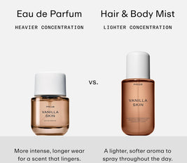 PHLUR Vanilla Skin Body Mist - Hair & Body Fragrance Mist - Vanilla Body Spray with Pink Pepper, Cashmere Wood & Sandalwood (8 Fl Oz)