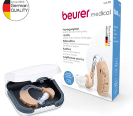 Beurer HA20 Hearing Amplifier | Amplifies the volume of sounds for restricted hearing abilities | Ergonomic fit behind the ear | Individually adjustable | 3 years warranty