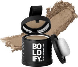 BOLDIFY Hairline Powder (LARGE, 10g) Root Touch Up Hair Color for Gray Coverage  Bald Spot Concealing Hair Powder for Women & Men - 48-Hour Stain-Proof - Medium Blonde