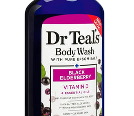 Dr Teal's Body Wash with Epsom Salt Black Elderberry 710ML