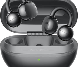 SOUNDPEATS POP Clip Open Ear Earbuds, Bluetooth 5.4 Clip-On Headphones, Lightweight Comfort, AI Call Noise Cancellation with Dual Connection, Immersive Audio Wireless Earbuds, 30H, IPX5, App Control