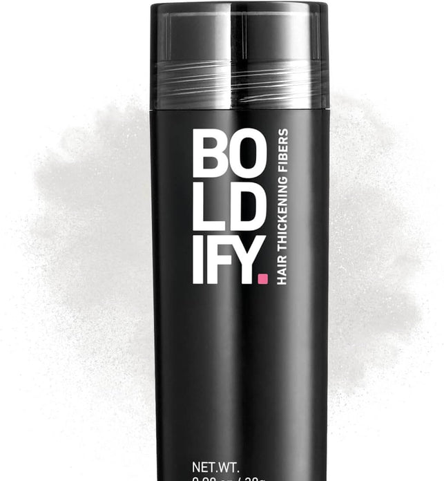 BOLDIFY Hair Fibers (28g) - Fill In Thinning and Fine Hair for an Instantly Fuller, Thicker Look - 14 Shades for Women & Men - White