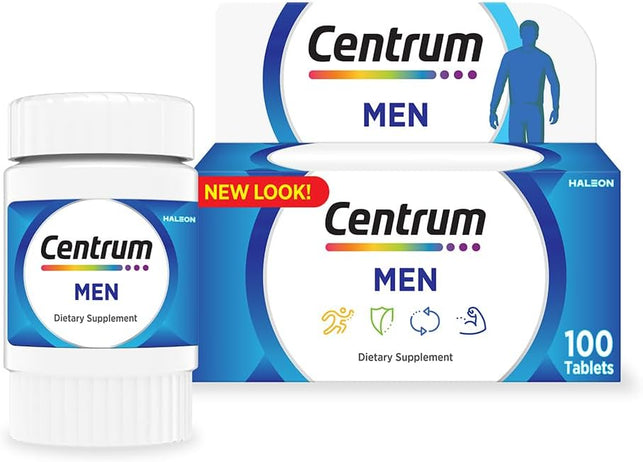 Centrum Men Specially Formulated Multivitamin, 100 Tablets