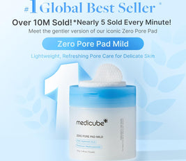 medicube Zero Pore Pads Mild 2.0 - Gentle Calming Toner Pads for Exfoliation, Minimizing Pores, and Blackhead Removal with PHA - Ideal for All Skin Types - Korean Skin Care