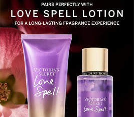 VICTORIA'S SECRET Victoria Secret Authentic Fragrance Mist Love Spell, 250 ML
