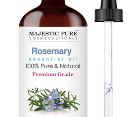 Majestic Pure Rosemary Essential Oil - Pure and Natural Aromatherapy Oil  Therapeutic Grade, 4 fl. oz.