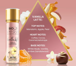 So…? Unique Women Vanilla Latte Body Mist Fragrance Spray 150ML