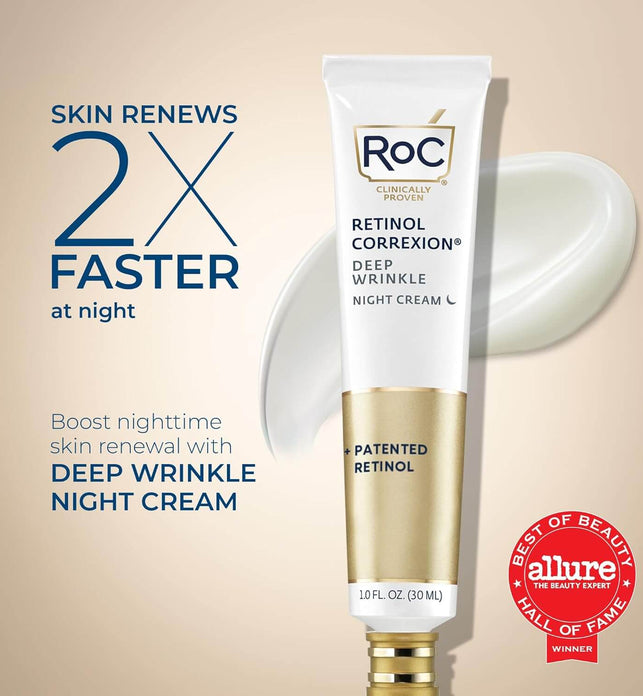 roc roc retinol correxion deep wrinkle night cream