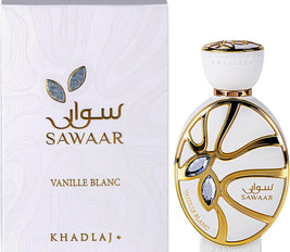 Khadlaj Sawaar Vanille Blanc | Extrait de Parfum Long-Lasting Fragrance for Women, 3.4 Ounce / 100 ml