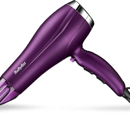 BaByliss Velvet Orchid 2300 DC Hair Dryer, Built-in 3 Heat & 2 Speed Settings With Cool Shot, Ionic frizz-Control For Smooth Hair, Stylish Lightweight Design For Comfort Use, 5513PSDE