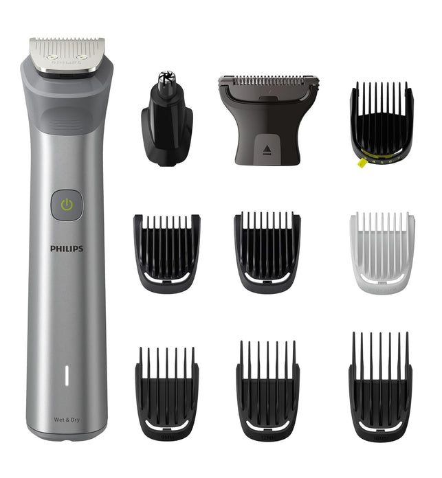 Philips All-in-One Trimmer MG5930/15 | 11-in-1 Face, Hair & Body Grooming | Nose & Ear| 120min Cordless, Showerproof