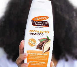 Palmer's Cocoa Butter Formula Biotin Length Retention Shampoo -Vitamin E-Gentle Cleaning - Strengthen Hair-Minimize Tangling-Maintain Moisture-Sulphate,Silicon, Paraben, Mineral Oil Free-400ML