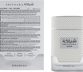 Khadlaj Shiyaaka Snow Special Edition Eau De Parfum for Men, 100ML