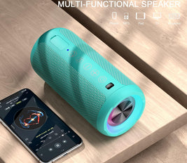 Ortizan Portable Bluetooth Speaker, IPX7 Waterproof Wireless Speaker with 24W Loud Stereo Sound, Outdoor Speakers with Bluetooth 5.3, 30H Playtime, 66ft Bluetooth Range, Dual Pairing for Home