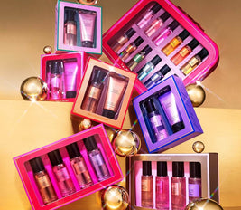 Victoria's Secret Fragrance Mist Collection 4 Piece Mini Mist Gift Set, Assorted Scents, Gift Set for Women