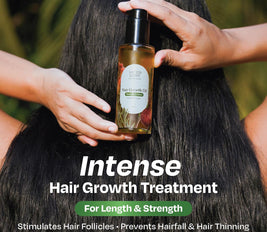 Sacred Grove | Rosemary & Castor Hair Growth Oil | Stimulates the Roots for Hair Growth | Suited For All Hair Types & Age Groups | 100 ml