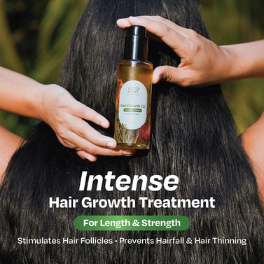Sacred Grove | Rosemary & Castor Hair Growth Oil | Stimulates the Roots for Hair Growth | Suited For All Hair Types & Age Groups | 100 ml