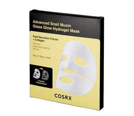 Advanced Snail Mucin Glass Glow Hydrogel Mask - 3 Sheet Masks