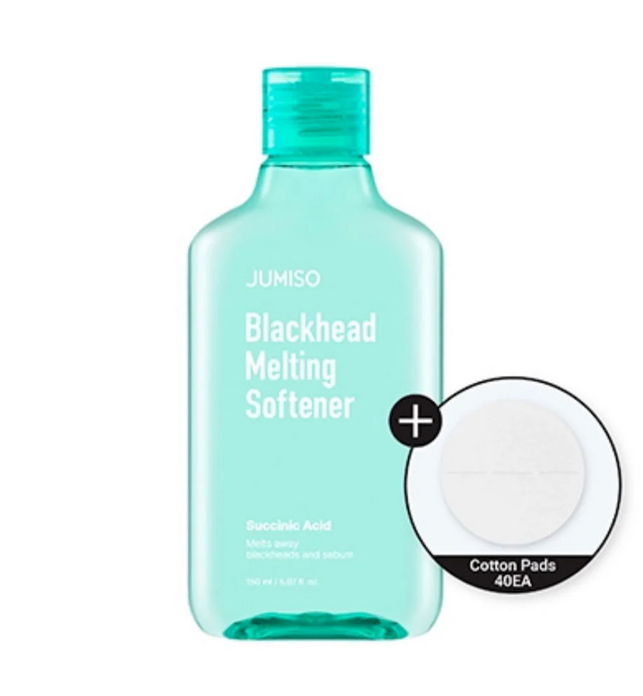 Blackhead Melting Softener & Cotton Pad Set - 2 Pcs