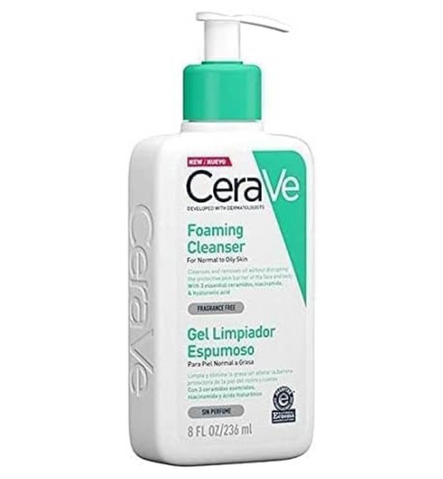 CeraVe Foaming Facial Cleanser, Normal to Oily Skin 12 fl. oz