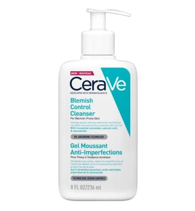 Cerave Blemish Control Face Cleanser With 2% Salicylic Acid & Niacinamide For Blemish-Prone Skin 236Ml