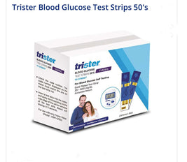 Trister Blood Glucose Test Strips 1 x 50's