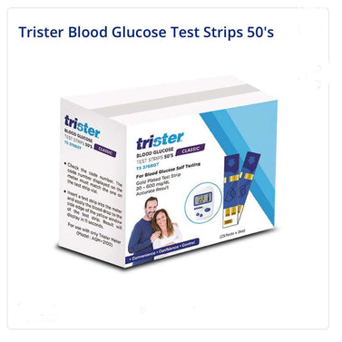 Trister Blood Glucose Test Strips 1 x 50's