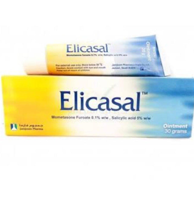 Elicasal Ointment  Mometasone 0.1% Salicyclic Acid 5%, 30g