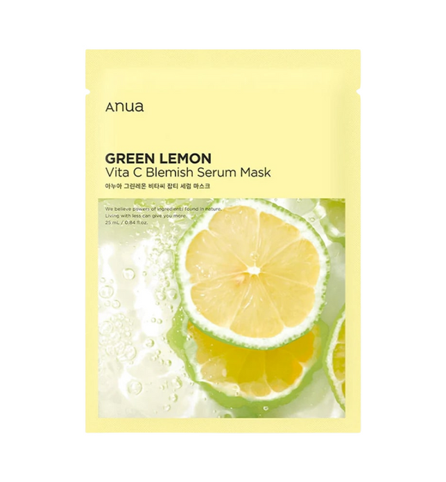 Green Lemon Vita C Blemish Serum Mask - 1 Sheet Mask