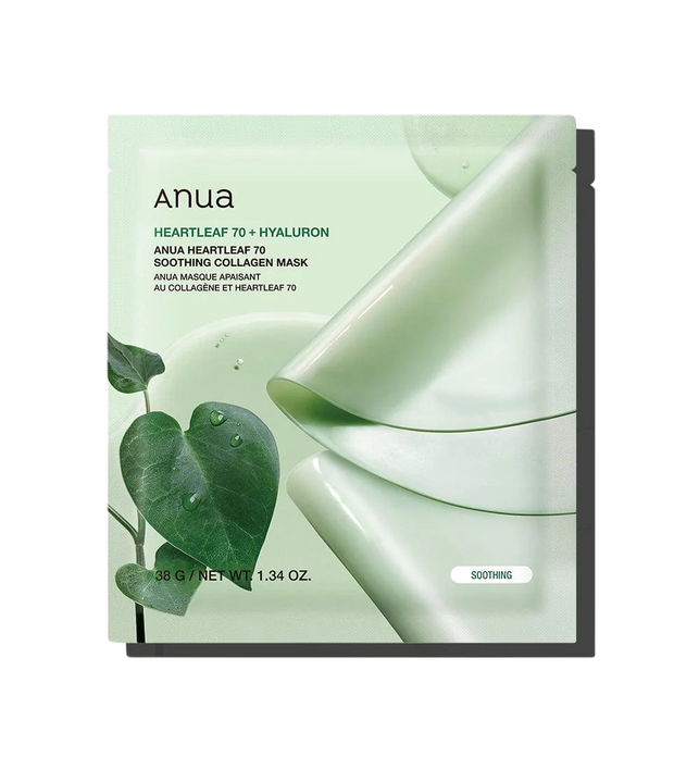 Heartleaf 70 Soothing Collagen Mask - 4 pcs