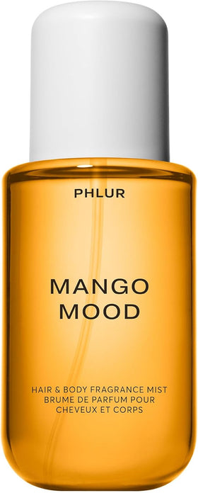 PHLUR Mango Mood Body Mist, Hair and Body Fragrance Spray, Mango, Jasmine, Patchouli and Vanilla Body Spray, 200ML
