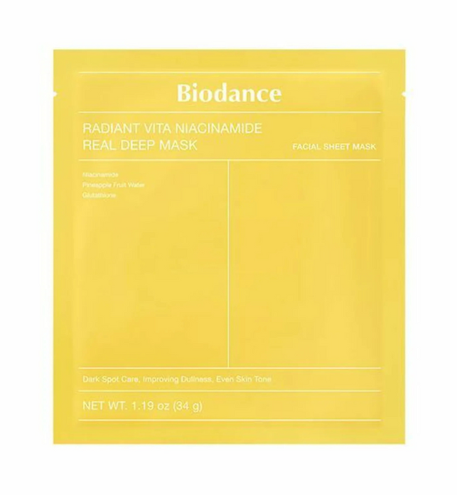 Radiant Vita Niacinamide Real Deep Mask - 4 Sheet Masks