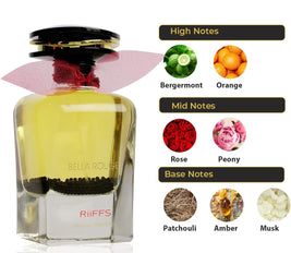 RiiFFS Bella Rouge Eau De Parfum for Women, 100ml | Long-Lasting, A Touch of Class in Every Spray, Effortlessly Wearable All Day, Gentle on Skin, Rich Aroma, Enhances Your Signature Look
