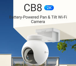 CB8 2K 4MP Battery Powered Pan & Tilt Wi-Fi Camera